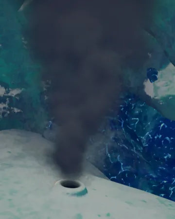 A geyser erupting