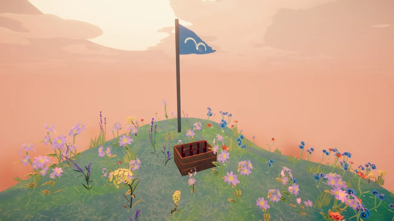 The flag at the Peak