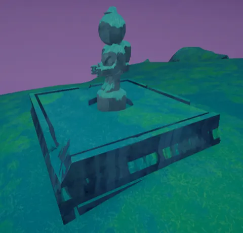 An Ancient Statue in the Tropics